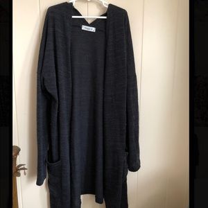 LONG GRAY CARDIGAN